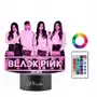 Lampka Nocna 3D Led Dla Dzieci Zespół Black Pink K-Pop Grawer Twój Napis Sklep