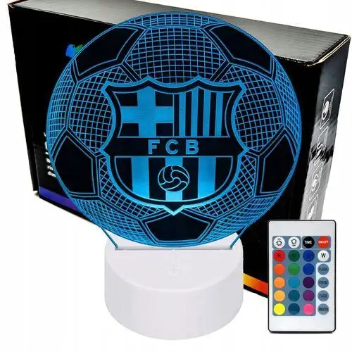 Lampka nocna Fc Barcelona Piłka nożna 3D Lamp Led
