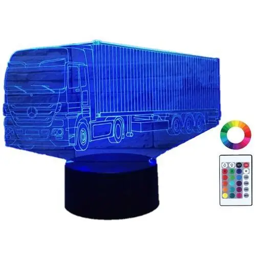 Lampka Nocna Led 3D Led Ciężarówka Tir Mercedes
