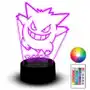 Lampka Nocna Led Statuetka Rgb 3D Grawer Gengar Bajka Pokemon Go Maskotka Sklep