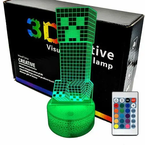 Lampka nocna Minecraft Creeper 3D Lamp Led