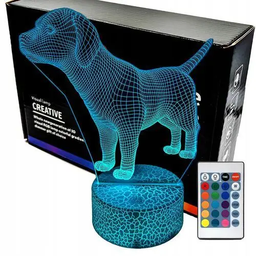 Lampka nocna Pies Piesek 3D Lamp Led