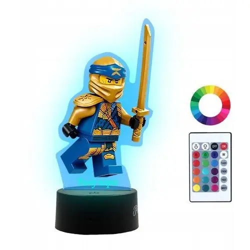 Lampka Nocna z Nadrukiem Led Ninjago Jay Imię