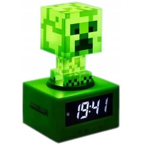 Lampka Zegar Budzik Minecraft Creeper 16cm Gadżet dla Fanów Minecrafta