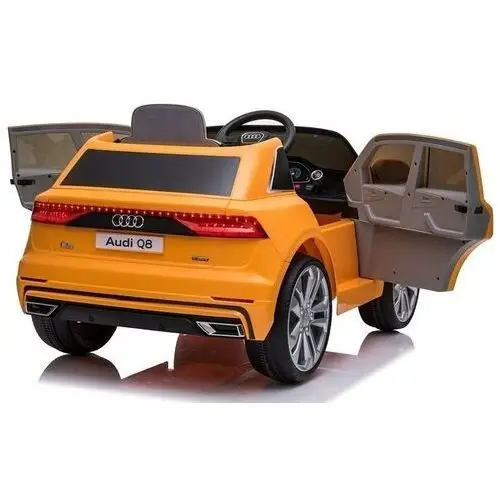 Auto na Akumulator Audi Q8 JJ2066 Żółty Lakierowany LEAN CARS 5