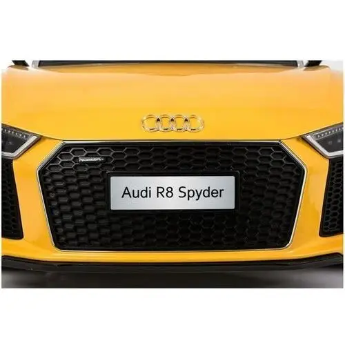 Lean cars Auto na akumulator audi r8 spyder żółty lakierowany 3