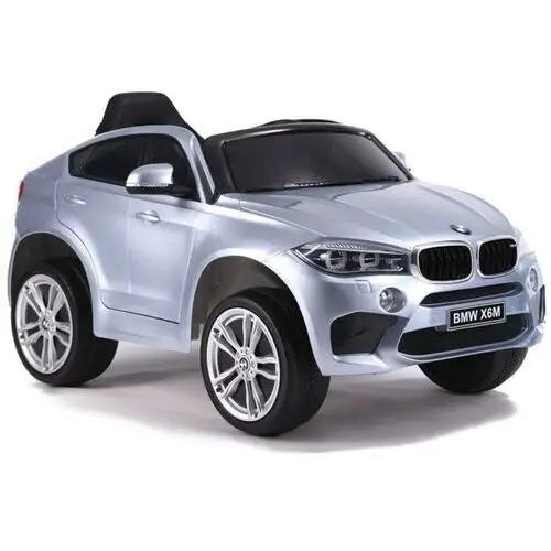 Auto na akumulator bmw x6 srebrny lakierowany Lean cars