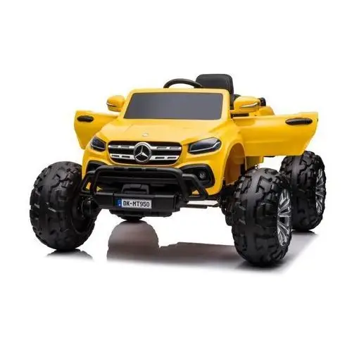 Auto Na Akumulator Mercedes DK-MT950 4x4 Złoto-Żółty Lakierowany LEAN CARS, kolor żółty 3