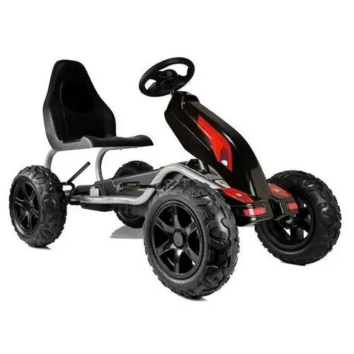 Lean cars Gokart na pedały b012 pompowane koła czarny