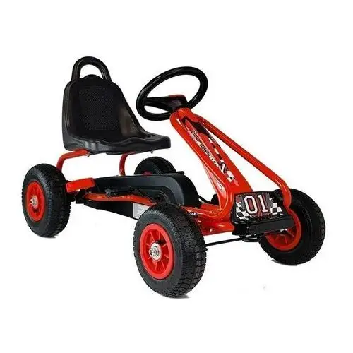 Lean toys Gokart na pedały g201 czerwony