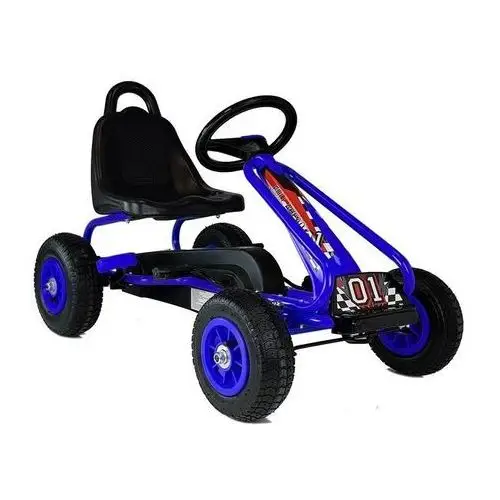 Gokart na pedały g201 niebieski Lean toys