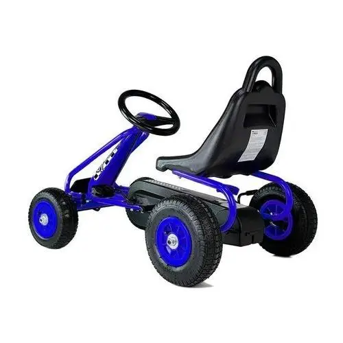 Gokart na pedały g201 niebieski Lean toys 2