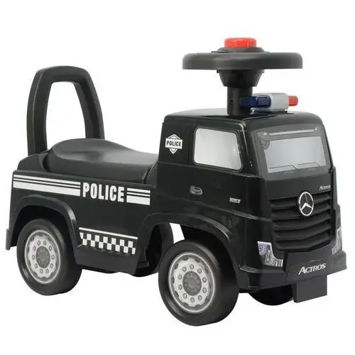 Lean toys Jeździk mercedes actros policja 3316a czarny