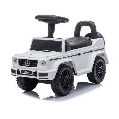 Lean toys Jeździk mercedes g-class 652 biały dźwięk klaksonu silnika 5