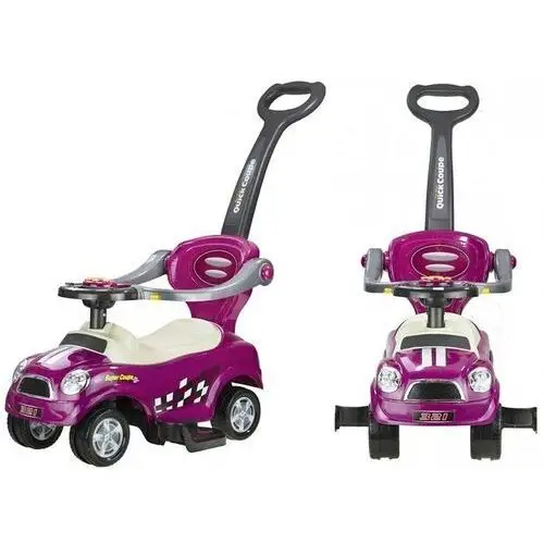 Lean toys Jeździk pchacz z prowadnicą coupe fioletowy