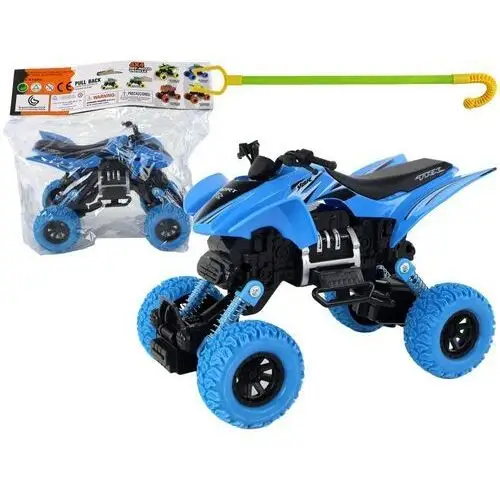 Pojazd Terenowy Pchacz Quad XC Gumowe Koła Niebieski LEAN Toys 4