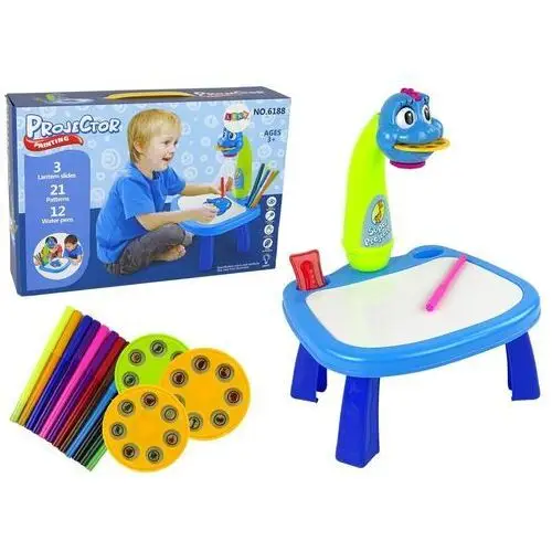 Lean toys Tablica projektor rzutnik do rysowania dinozaur do nauki 4