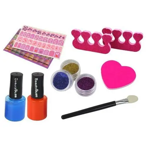 Lean toys Zestaw do malowania paznokci naklejki beauty bomb xxl 2