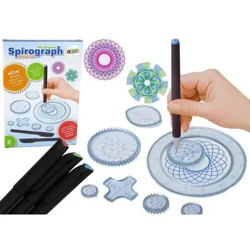 Zestaw Edukacyjny Spirograf Pisaki 27 Elementów LEAN Toys