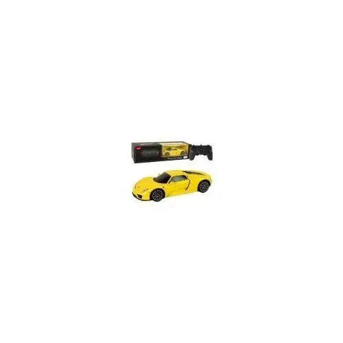 Leantoys Auto r/c porsche 918 rastar 1:24 żółte