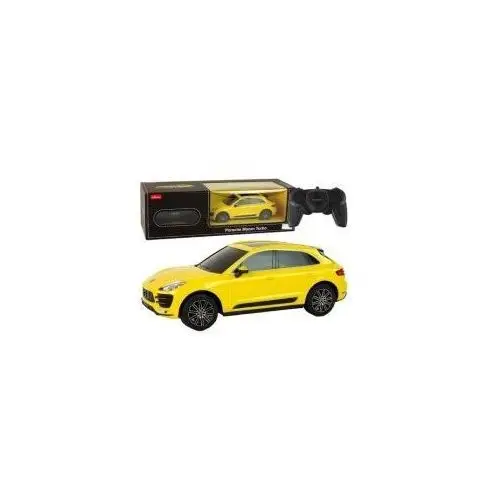 Auto R/C Porsche Macan Turbo Rastar 1:24 żółte Leantoys