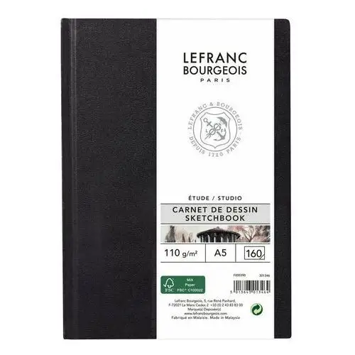 Lefranc & Bourgeois, szkicownik szyty, 110 Gg, Format A5