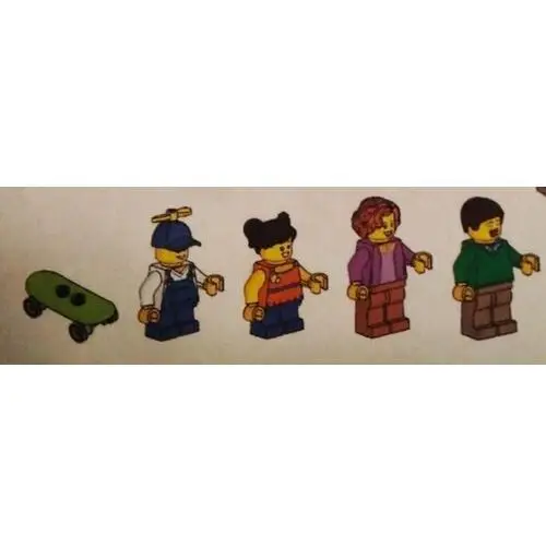 Lego City 60271 same 4 nowe minifigurki+deskorolka