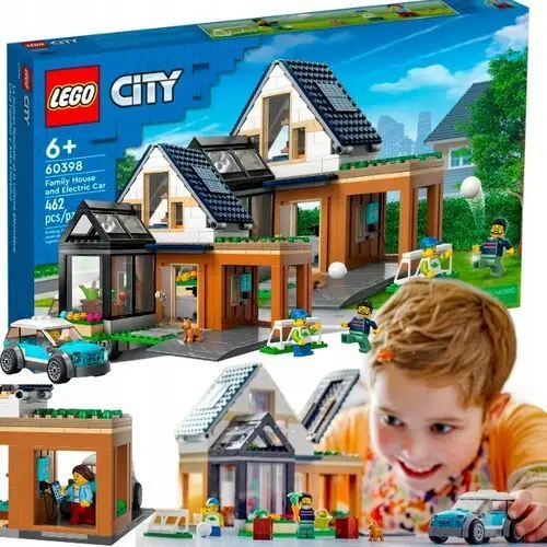 Lego City Dom Rodzinny Rodzina Samochód Elektryczny Pies Piesek 462EL Domek