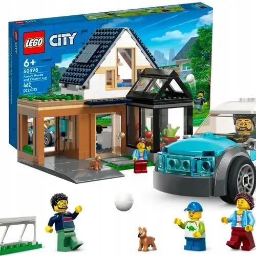 Lego City Dom Rodzinny Rodzina Samochód Elektryczny Pies Piesek 462EL Domek