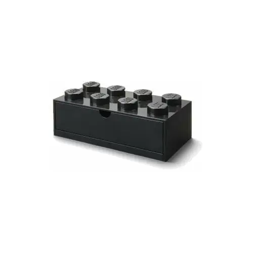 Czarna skrzynka na biurko z szufladą brick - Lego®