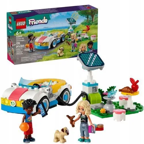 Lego Friends Samochód Elektryczny I Stacja Ładująca Zestaw Klocki 170 El