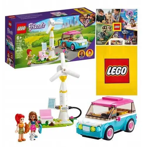 Lego Friends Samochód elektryczny Olivii (41443) +Torba +Katalog Lego