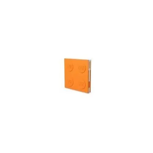 Lego Kwadratowy notatnik z długopisem pomarańczowy