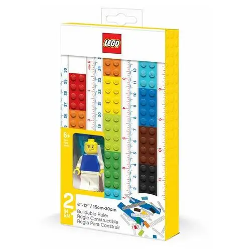 LEGO, Linijka z klocków, do zbudowania, z Minifigurką