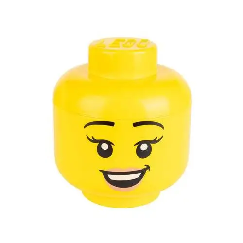 Lego Pojemnik do przechowania w kształcie głowy , 2 elementy (happy girl)