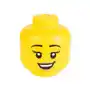 Lego Pojemnik do przechowania w kształcie głowy , 2 elementy (happy girl) Sklep