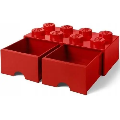 Lego Pojemnik Klocek 8 Szuflada Czerwony Pudełko