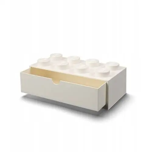 Lego Pojemnik Na Biurko Z Szufladą Klocek 8 Biały