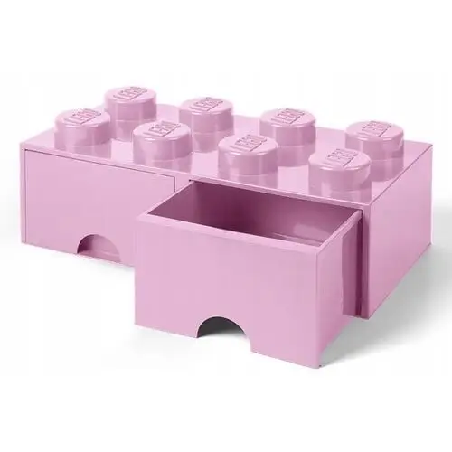 Lego Pojemnik z szufladami Klocek 2x4 Jasnoróżowy