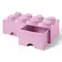 Lego Pojemnik z szufladami Klocek 2x4 Jasnoróżowy Sklep