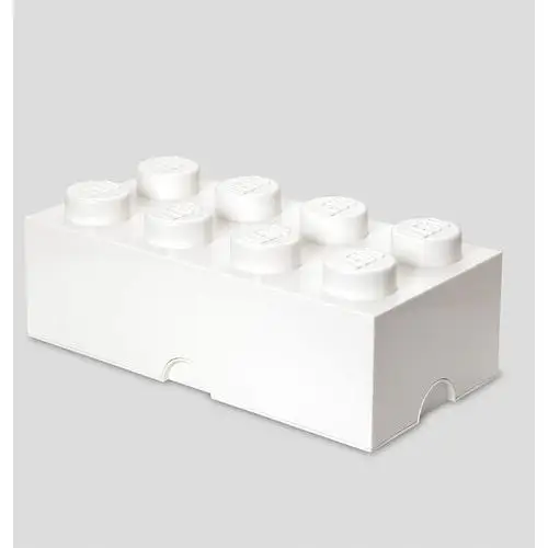 Lego Pudełko Klocek 8 Pojemnik Biały
