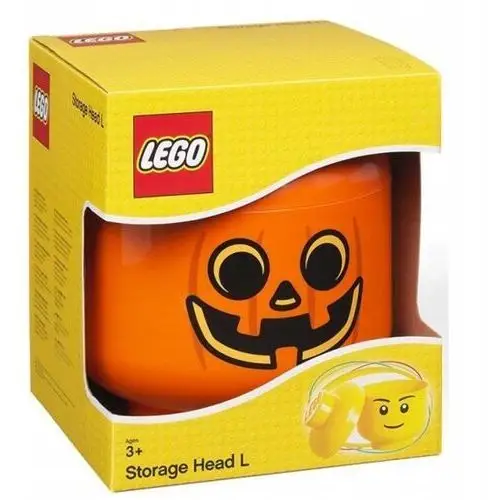 Lego Pudełko Pojemnik głowa duża Dynia L Pumpkin