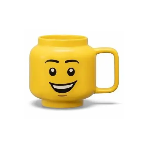 Lego® Żółty ceramiczny kubek dla dzieci 530 ml head