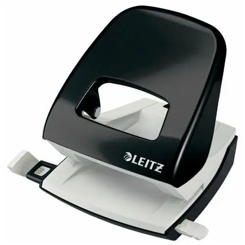 Dziurkacz duży metalowy Leitz, czarny, 10 lat gwarancji, 30 kartek