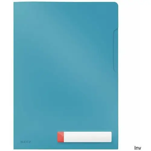 Folder a4 z kieszonką na etykietę cosy, niebieskamarki Leitz
