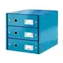 Pojemnik 3 szuflady biurowy Leitz niebieski Sklep