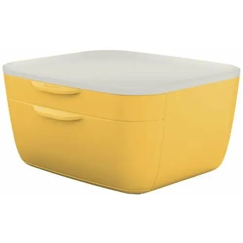 Pojemnik z szufladami cosy ciepły żółty Leitz