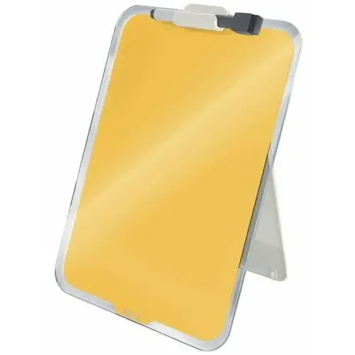 Leitz Szklana tabliczka na biurko ciepły żółty