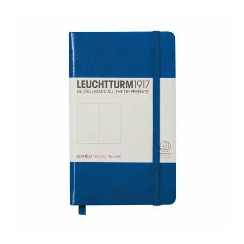 Leuchtturm , notes pocket, 185 stron, gładki, niebieski