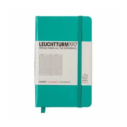 Leuchtturm, Notes Pocket, 185 stron, kratka, szmaragdowy